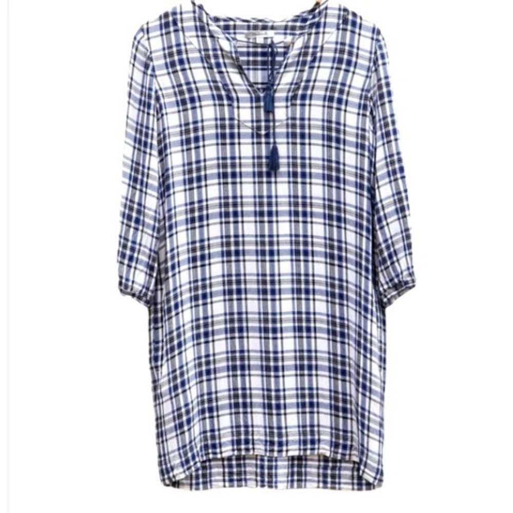 Madewell Plaid Artiste Tunic Shift Dress Size Small NWOT - Picture 6 of 11